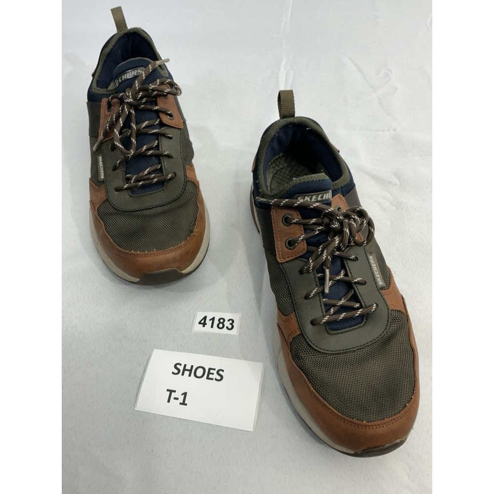 Mens Sketcher Walking Sneaker Relaxed Fit Air Cooled Memory Foam 12 Multicolor